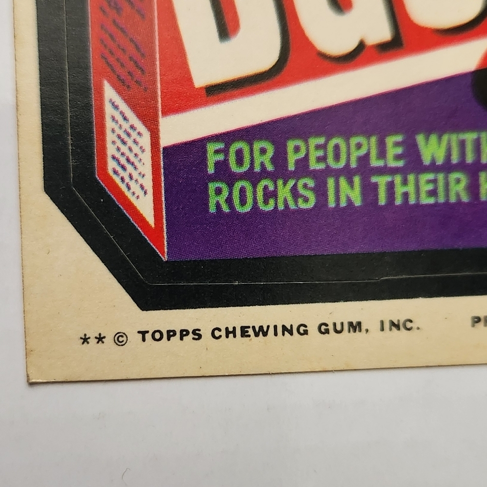 ✨ Vintage 1970s Wacky Packages Sticker - "Bash" Concrete Detergent - Picture 4 of 12